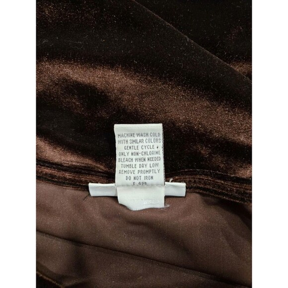 Avenue Sleeveless Blouse Brown Velvet Womens Size 18/20 - Picture 5 of 6